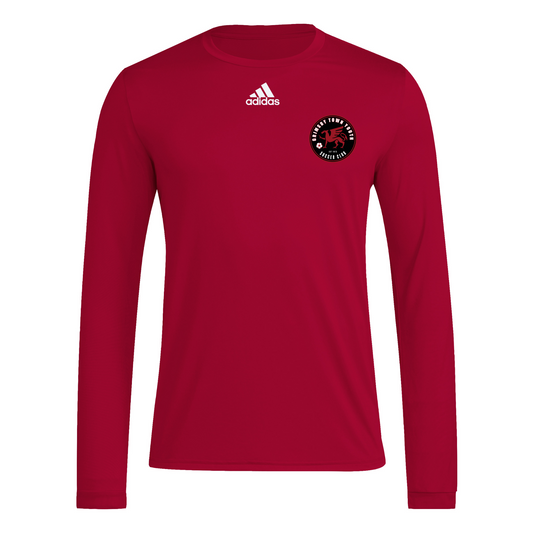 Grimsby Town SC Pre Game Long Sleeve T-Shirt Red