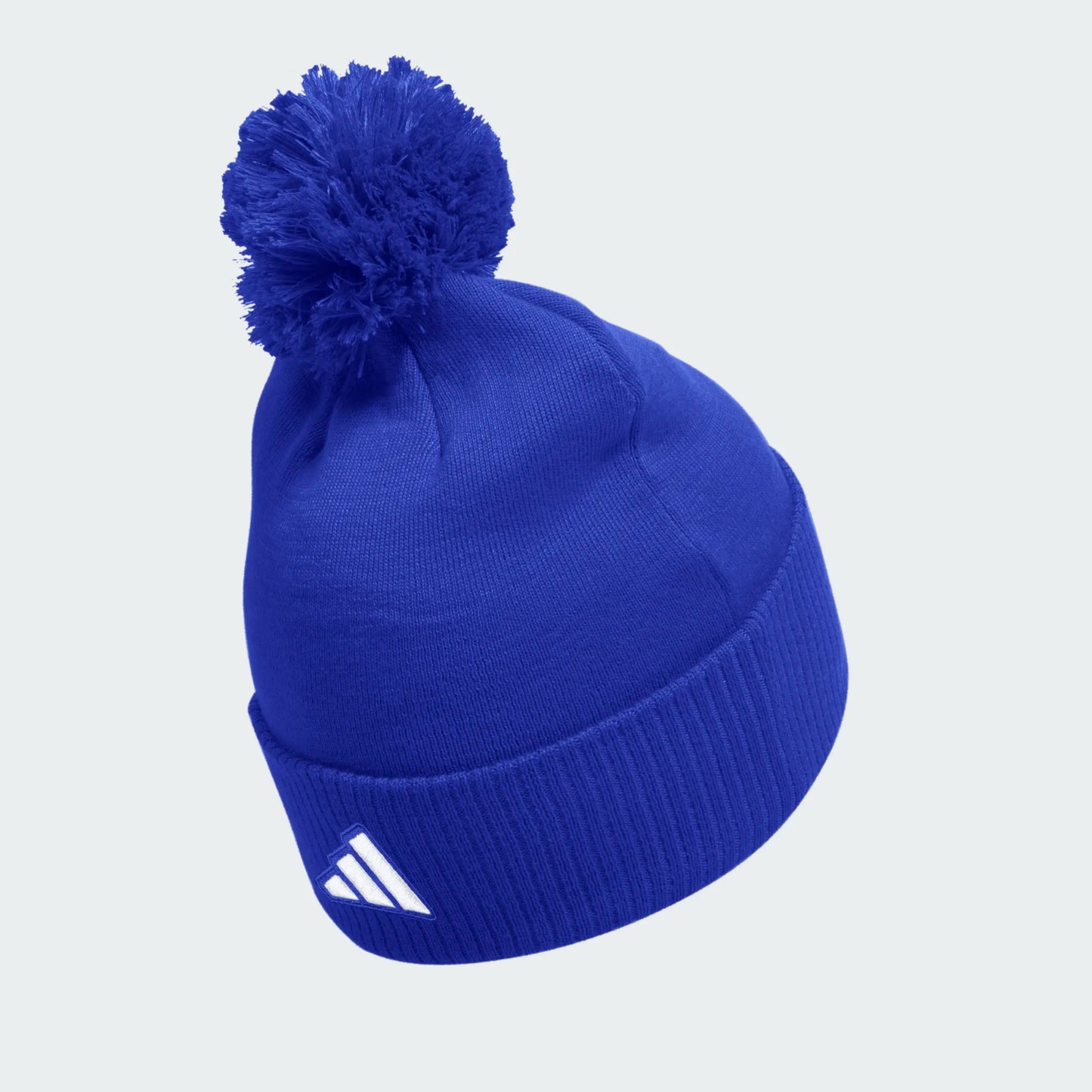 UFootball Adidas Solid Cuffed Pom Beanie Royal Blue