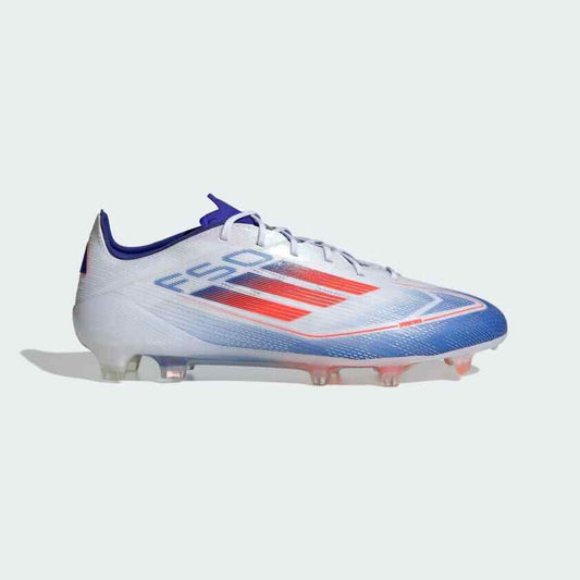 Chaussures de football Adidas F50 Elite pour terrain sec Blanc/Rouge/Bleu
