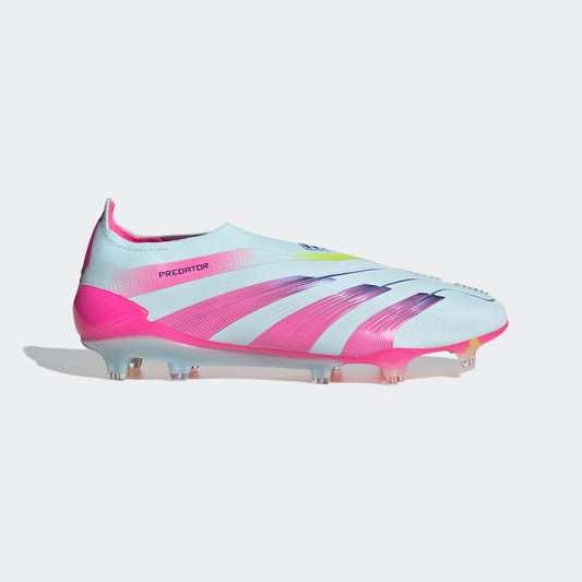 Adidas Predator Elite 99 Capsule sans lacets FG Bleu/Rose lucide/Jaune solaire