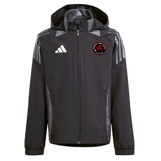 Grimsby Town SC Tiro 24 All Weather Jacket Black