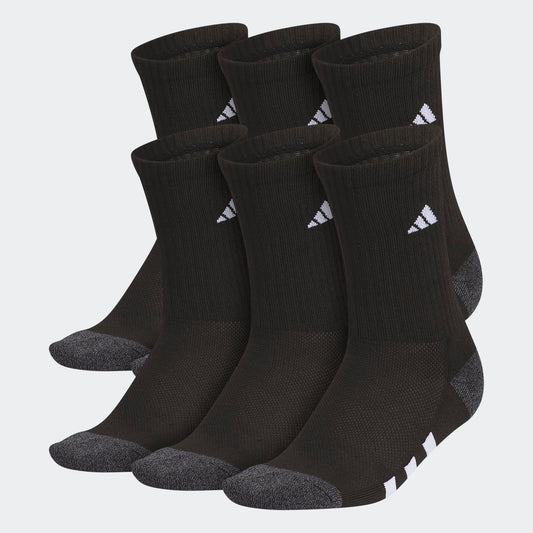 Adidas ATH Cushioned 6-Pack Crew Socks Black