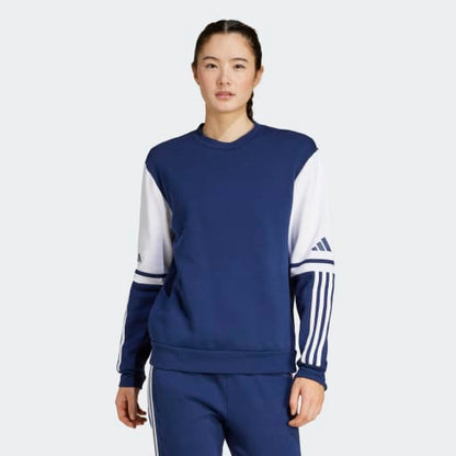 Adidas Squadra 25 Crew Neck Navy Blue Women's