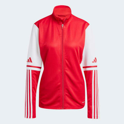 Veste de survêtement Adidas Squadra 25 rouge pour femme