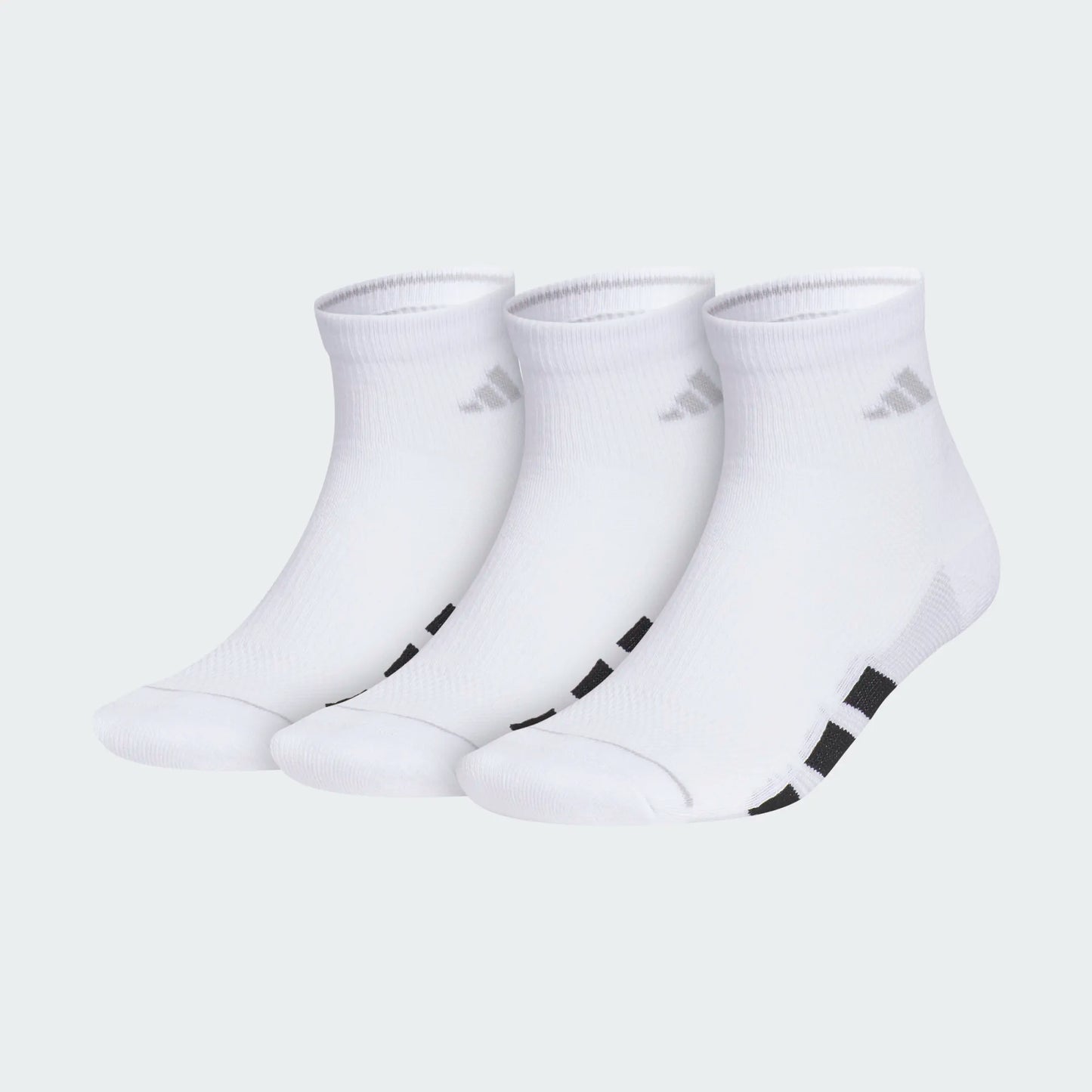 Adidas All Day Training 3 Pack Quarter Socks White