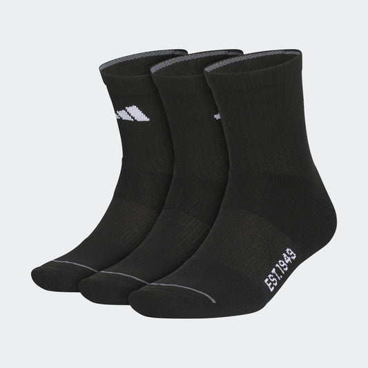 Adidas Cushioned SPT 4.0 3 Pack High Quarter Socks Black