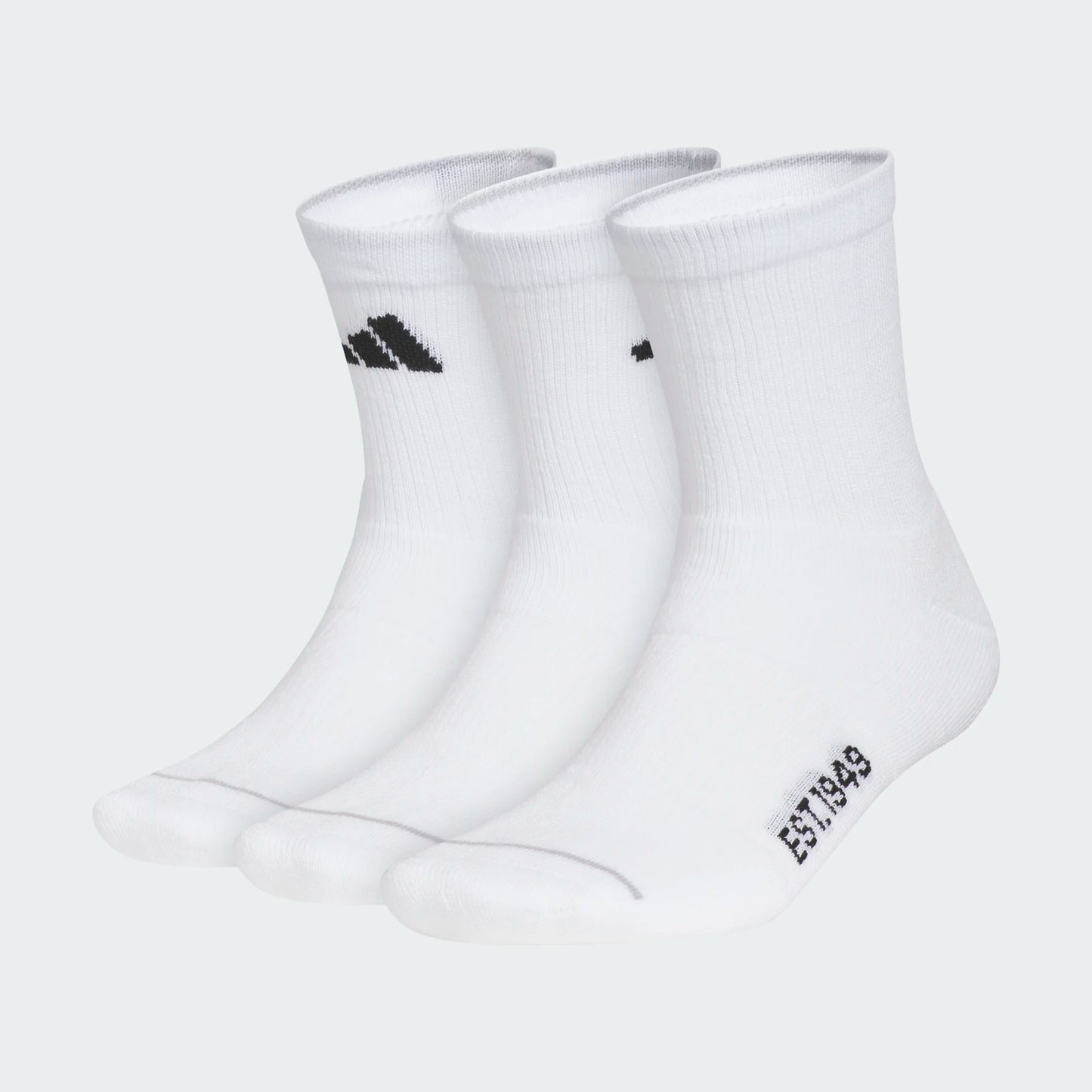 Adidas Cushioned SPT 4.0 3 Pack High Quarter Socks White
