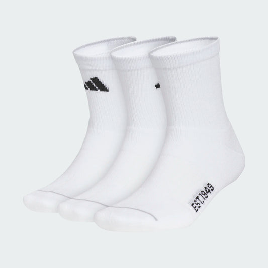 Adidas Cushioned SPT 4.0 3 Pack High Quarter Socks White