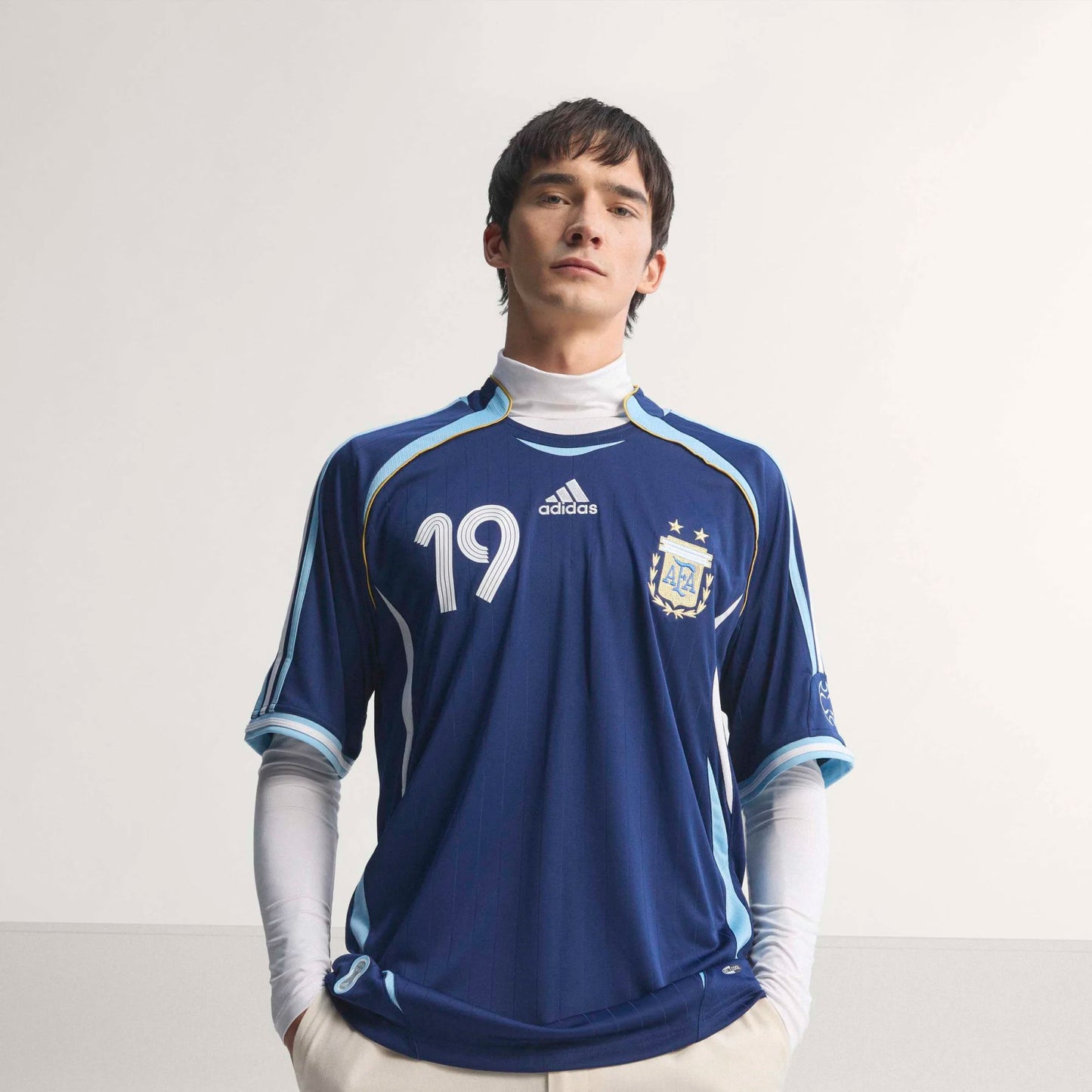 Adidas Argentina 2006 Messi #19 Away Jersey