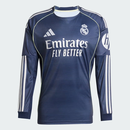 Adidas Real Madrid 25/26 Long Sleeve Away Jersey