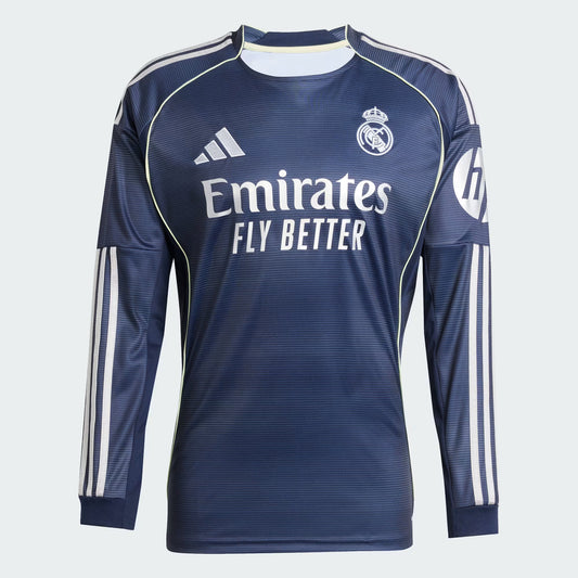 Adidas Real Madrid 25/26 Long Sleeve Away Jersey