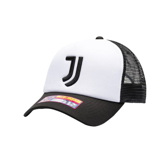 Juventus Fan Ink Black & White Club Ink Trucker Hat