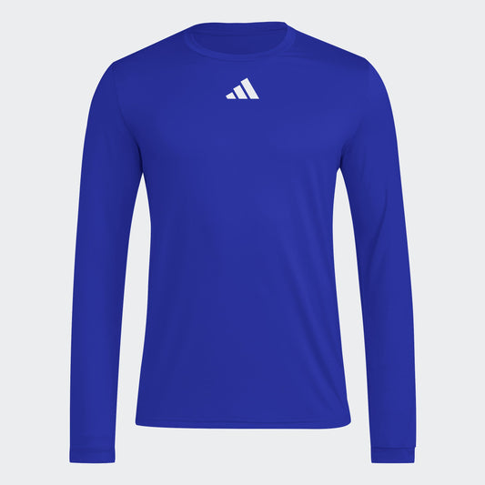 Adidas Pre-Game Long Sleeve Baselayer Shirt Royal Blue