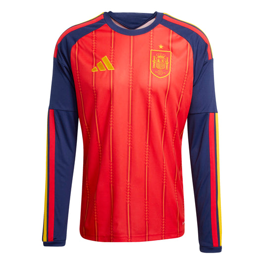 Adidas Spain 2026 Long Sleeve Home Jersey