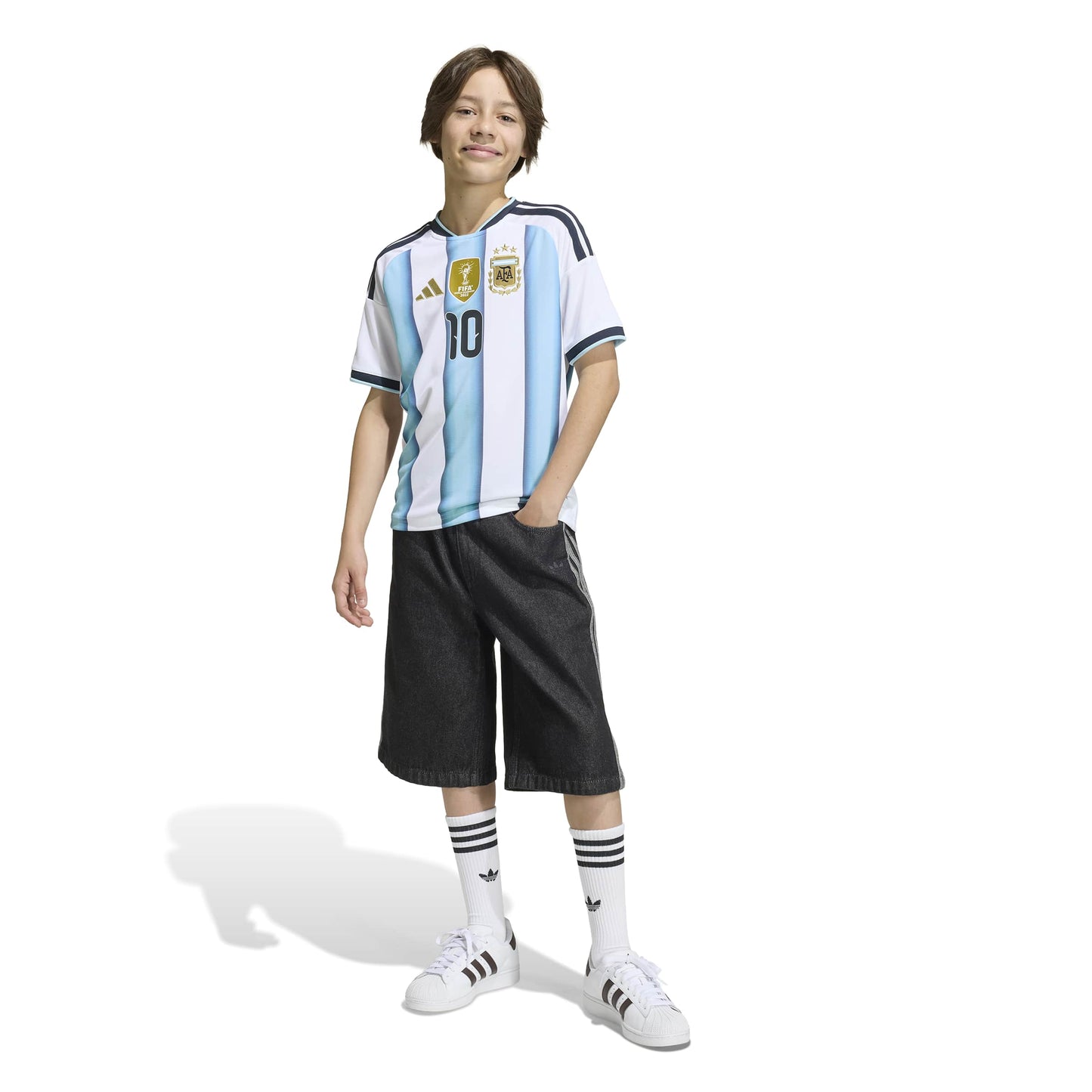 Adidas Argentina 2026 Messi Home Jersey Youth