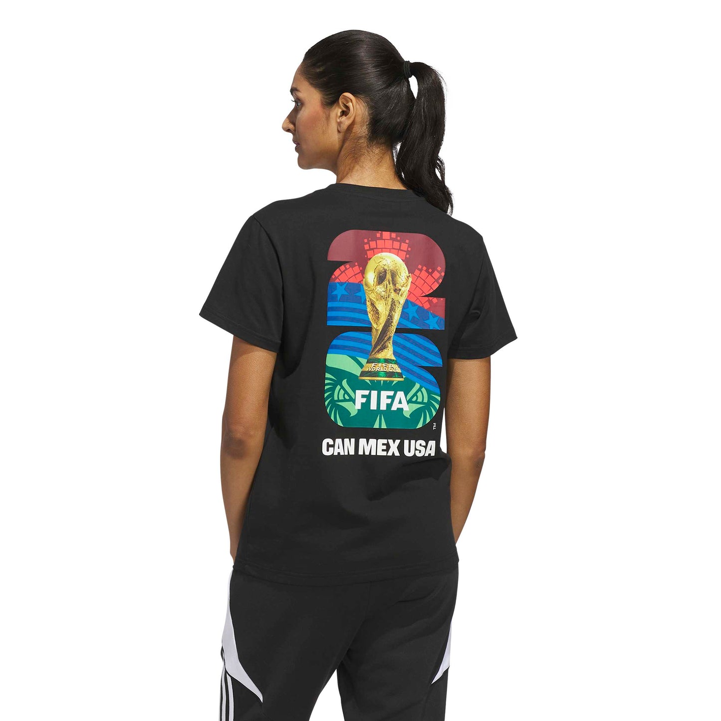 Adidas World Cup Official Match Ball T-Shirt Black Women's