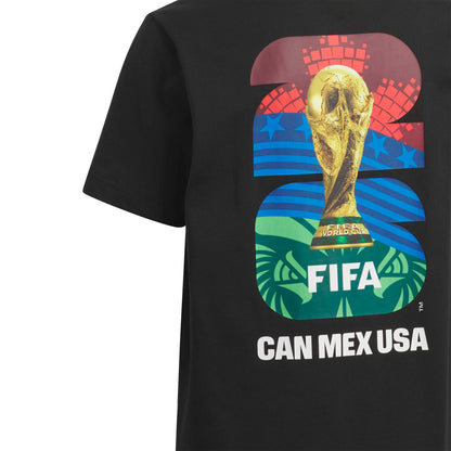 Adidas World Cup Official Match Ball T-Shirt Black Youth