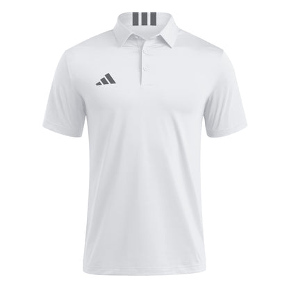 Adidas 3-Stripes Short Sleeve Golf Polo White
