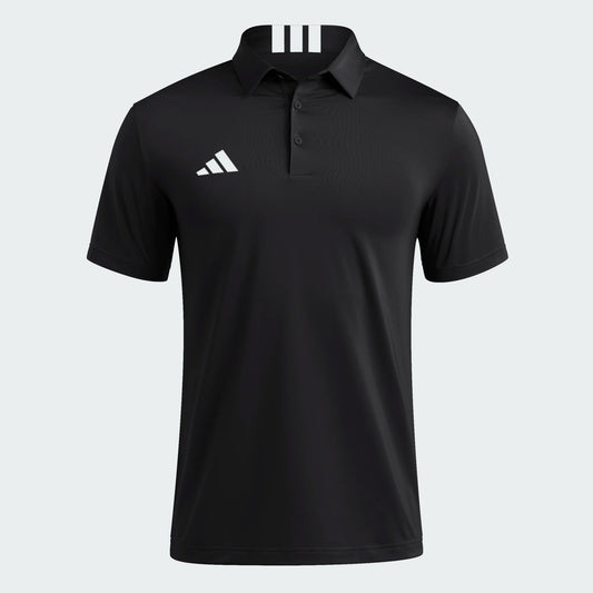 Adidas Short Sleeve 3-Stripes Golf Polo Black