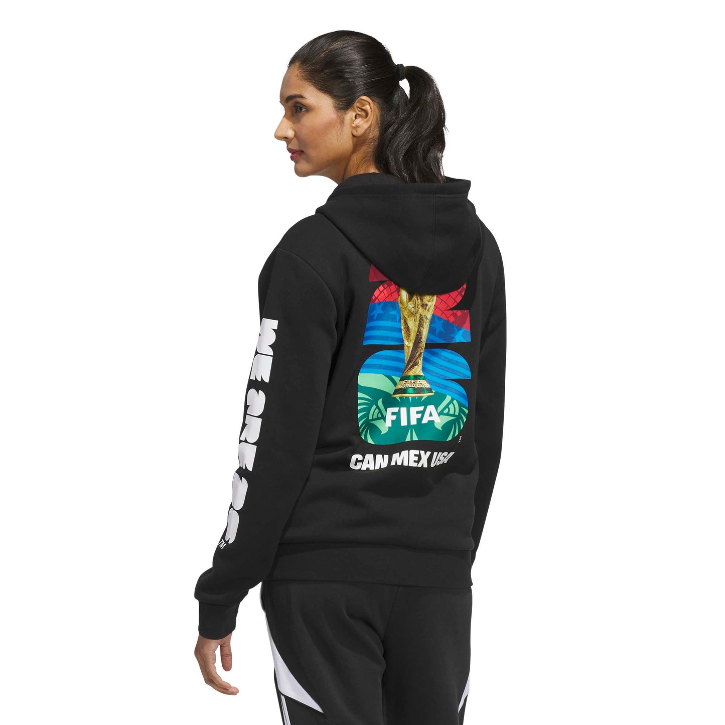 Adidas World Cup Official Match Ball Hoodie Black Women's