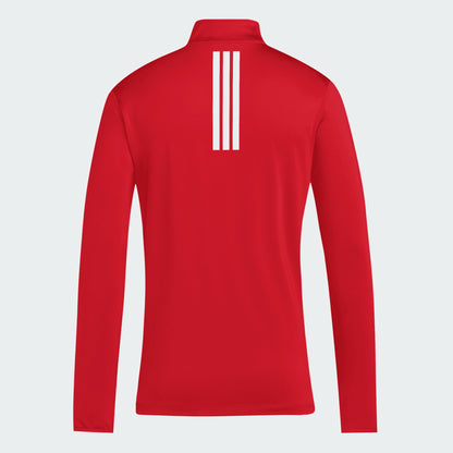 Adidas 3S Long Sleeve Quarter Zip Women's Red