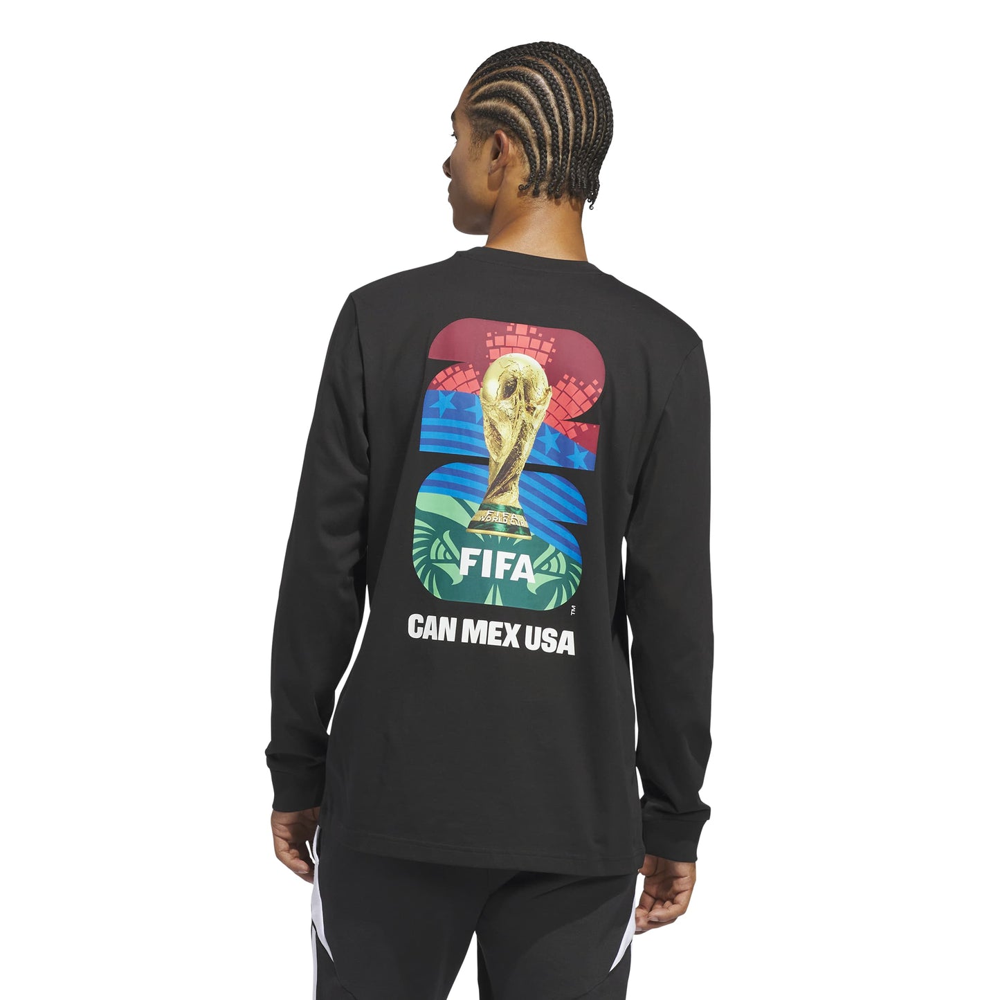 Adidas World Cup Official Match Ball Long Sleeve T-Shirt Black