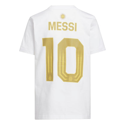 Adidas Argentina Messi Graphic T-Shirt Youth