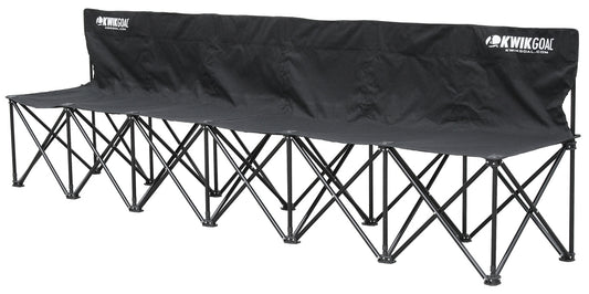 Kwik Goal 6 Seat Kwik Bench Black