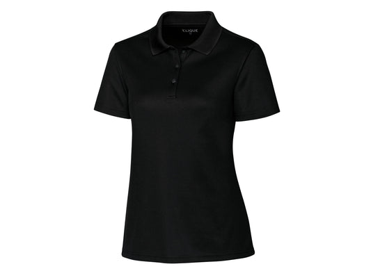 Clique Spin Eco Performance Pique Polo Women's Black