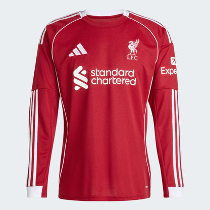 Adidas Liverpool 25/26 Long Sleeve Home Jersey