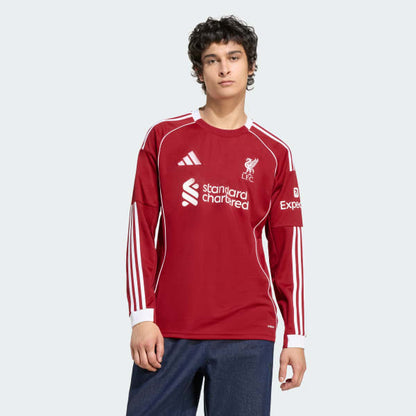 Adidas Liverpool 25/26 Long Sleeve Home Jersey