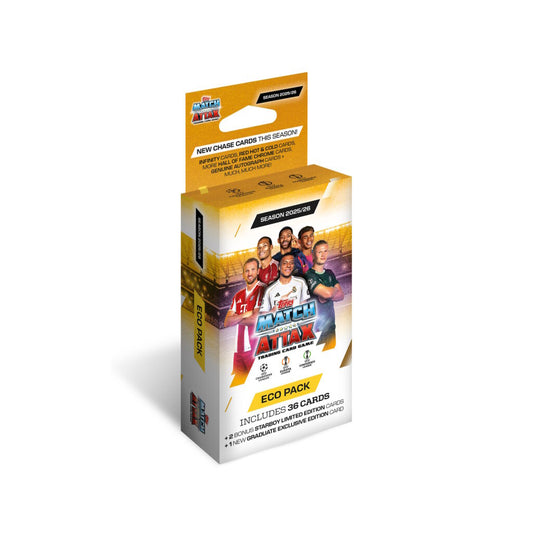 Topps Match Attax 25/26 UEFA Champions League Cards Eco Blaster (36 Cards + 2 Le)
