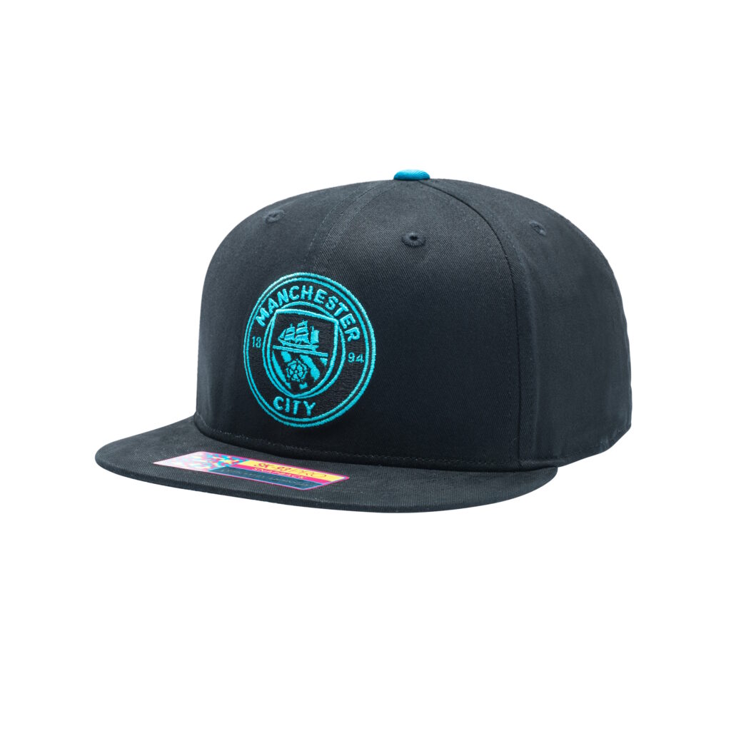 Casquette snapback à visière plate Manchester City Locale