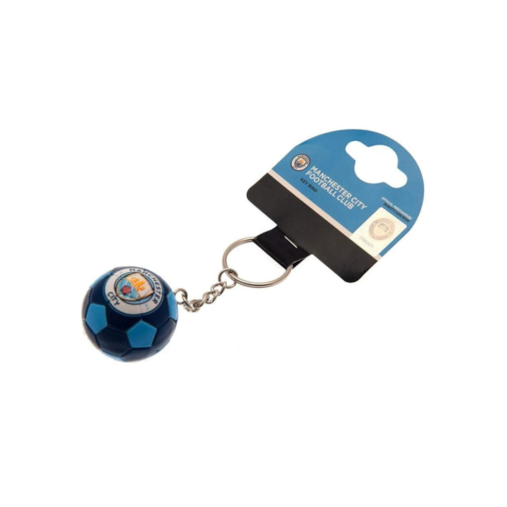 Manchester City Soccer Ball Keychain