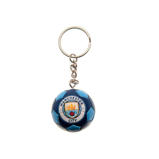 Manchester City Soccer Ball Keychain