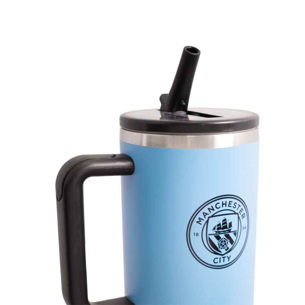Manchester City Handle Flip Straw Insulated Tumbler (40 OZ)