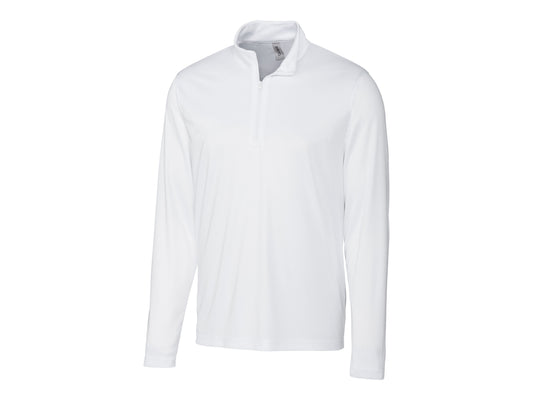 Clique Spin Eco Performance Quarter Zip Pullover White