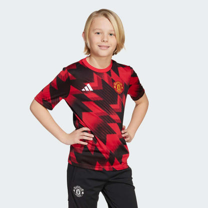 Adidas Manchester United 25/26 Pre-Match Jersey Youth