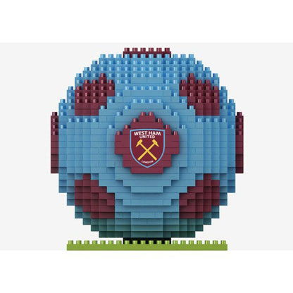 Kit de construction de ballon de football 3D BRXLZ de West Ham United (687 pièces)