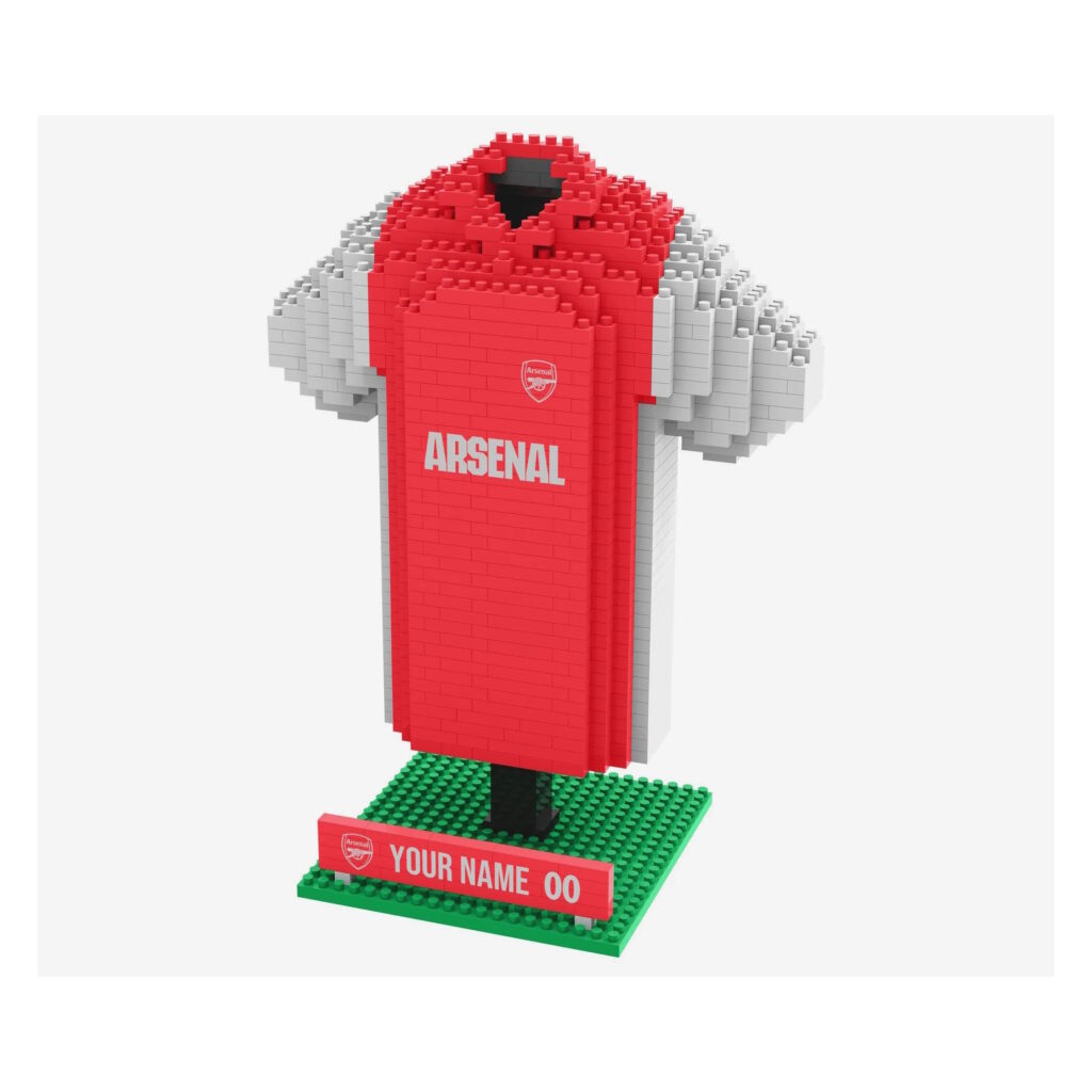 Arsenal BRXLZ 3D Personalized Jersey Construction Kit (918 Pieces)