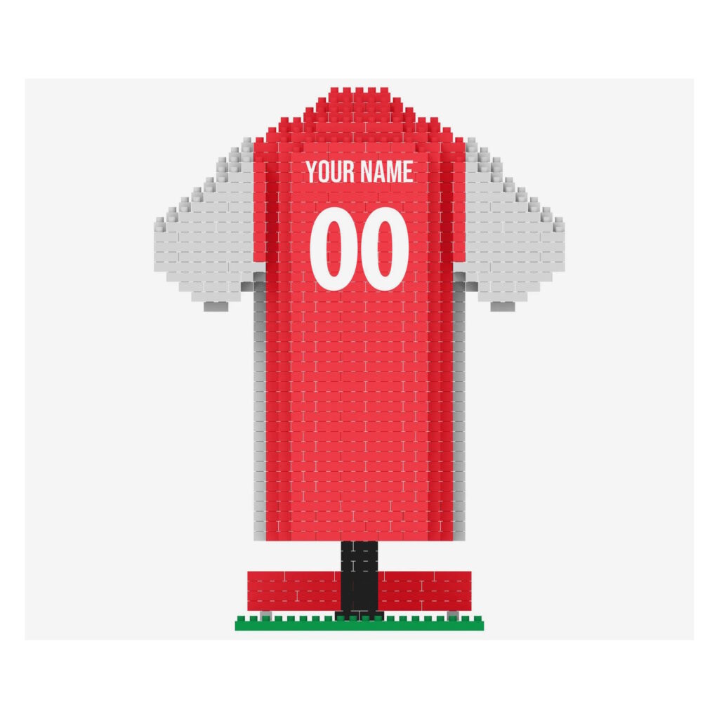 Arsenal BRXLZ 3D Personalized Jersey Construction Kit (918 Pieces)