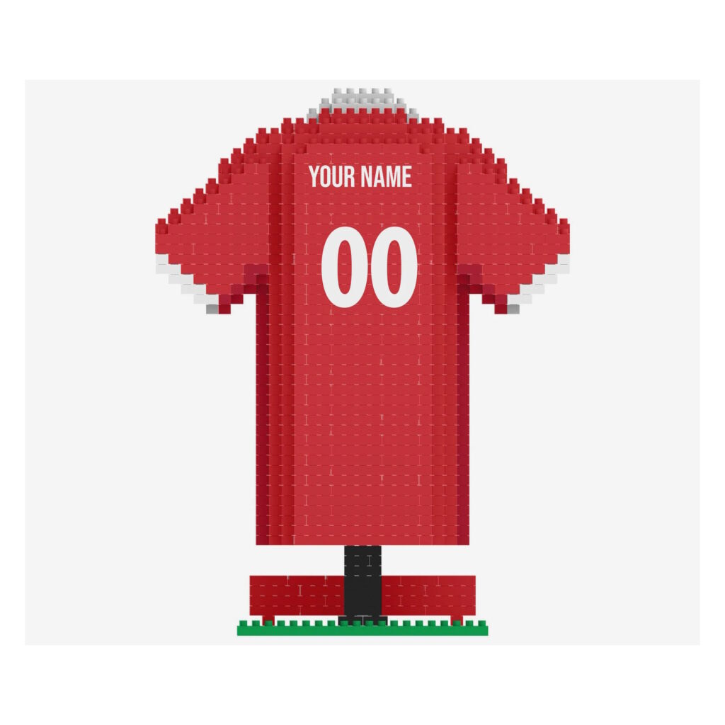 Liverpool BRXLZ 3D Personalized Jersey Construction Kit (861 Pieces)