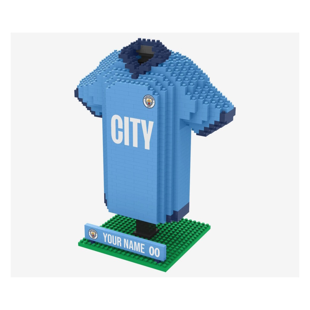 Manchester City BRXLZ 3D Personalized Jersey Construction Kit (918 Pieces)