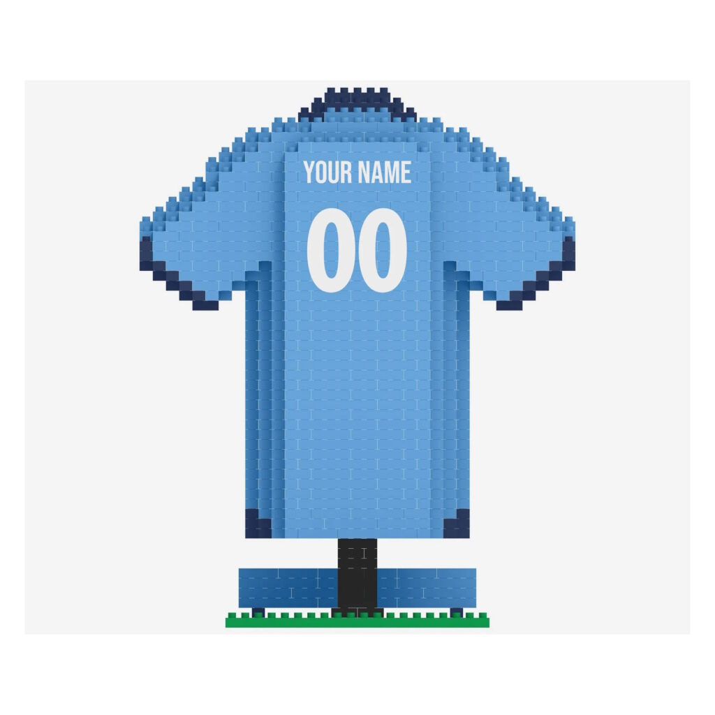 Manchester City BRXLZ 3D Personalized Jersey Construction Kit (918 Pieces)