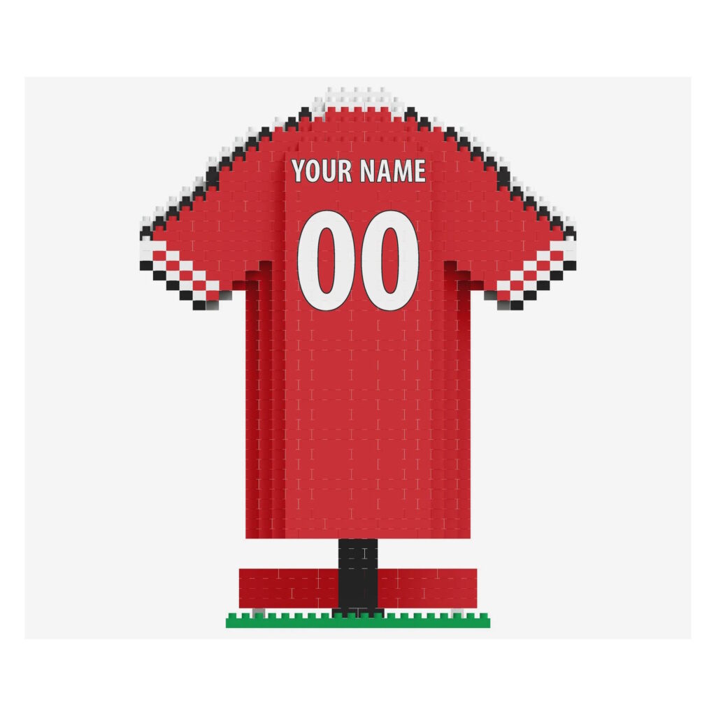 Manchester United BRXLZ 3D Personalized Jersey Construction Kit (1035 Pieces)
