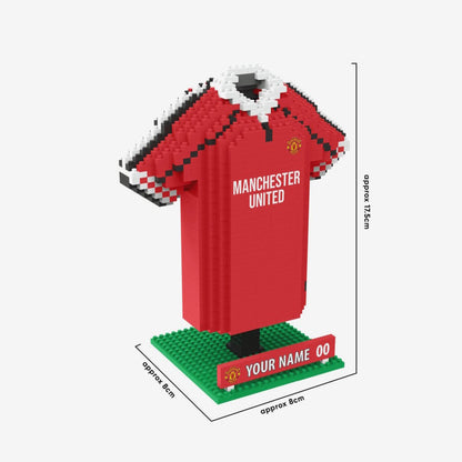 Manchester United BRXLZ 3D Personalized Jersey Construction Kit (1035 Pieces)