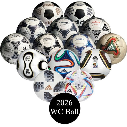 Mini-ensemble de ballons historiques de la Coupe du monde