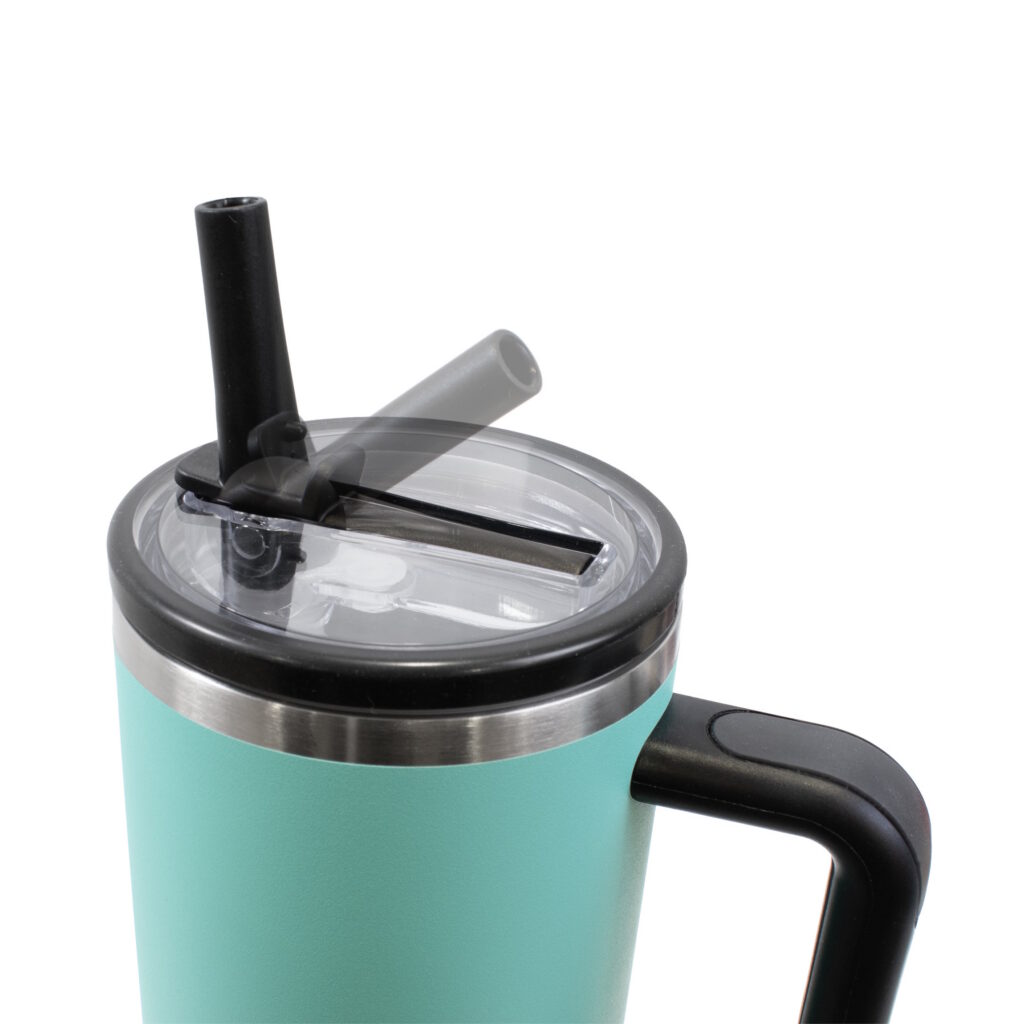 Real Madrid Handle Flip Straw Insulated Tumbler (40 OZ)
