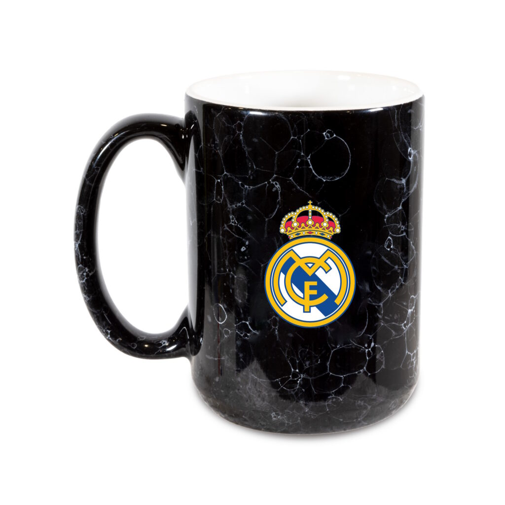 Real Madrid Black Marble Mug (15 OZ)