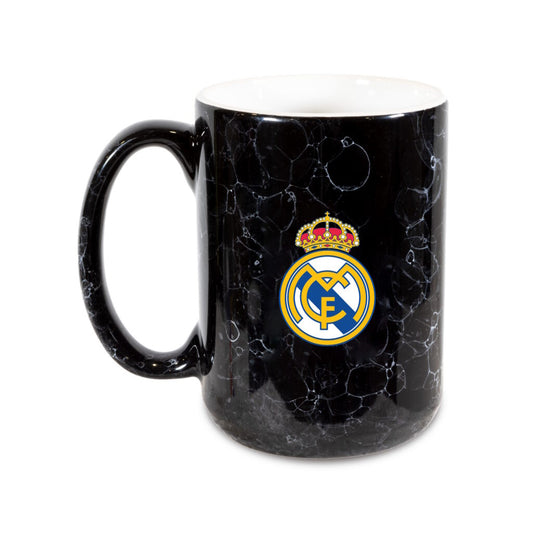 Real Madrid Black Marble Mug (15 OZ)